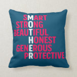 Scrabble Word Funny Mother&#39;s Day  Throw Pillow