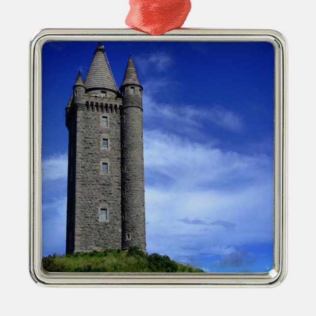 Scrabo Tower Metal Ornament (Front)