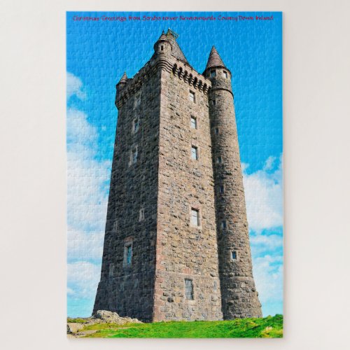 Scrabo tower Newtownards County Down Ireland Jigs Jigsaw Puzzle