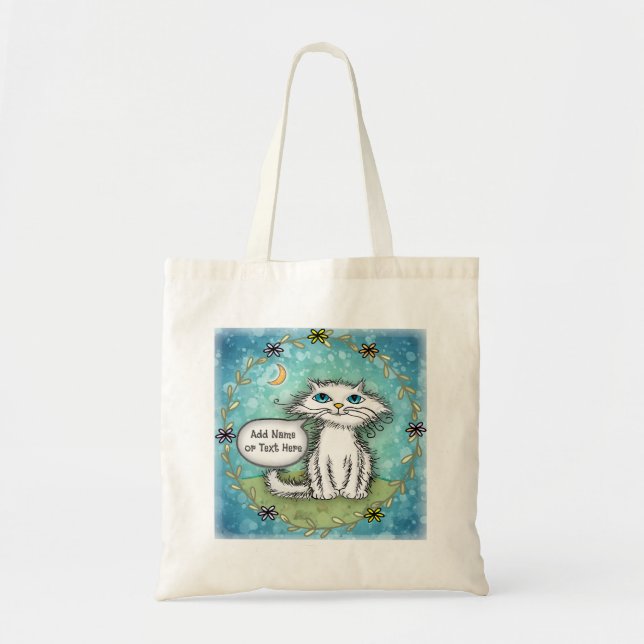 Scraggles Cat Tote Bag (Front)