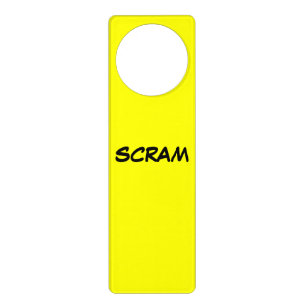 SCRAM design Door Hanger