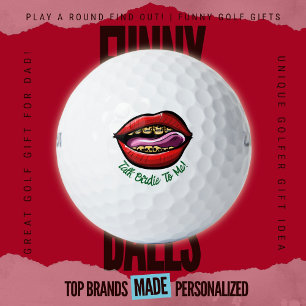 Scramble Golf Dad Talk Birdie To Me Skull Lips Balls