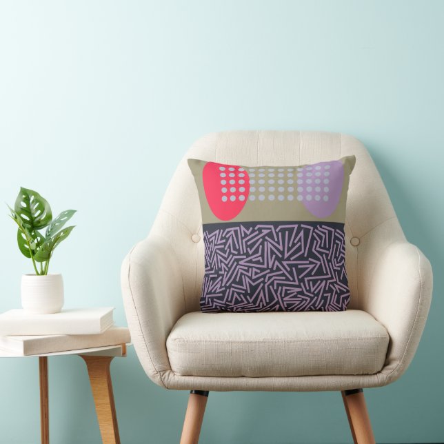 Scrambled Eggs  Throw Pillow (Chair)