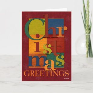Scrambled Letters Christmas Card