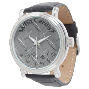 scrambled numbers on diamond plating watch