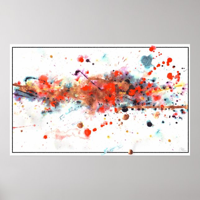 Scrambled Paint Poster (Front)