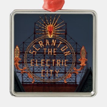 Scranton Electric City Metal Ornament by ProfessionalDesigner at Zazzle