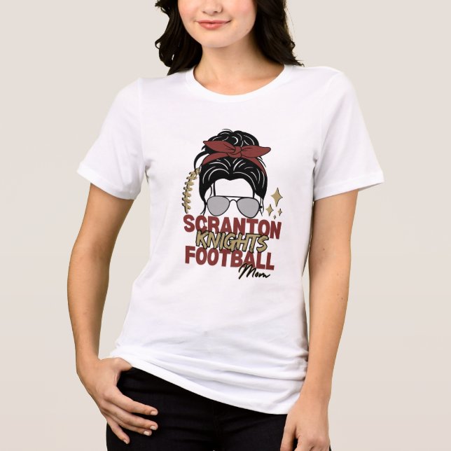 Scranton High Football Mom  Tri-Blend Shirt (Front)