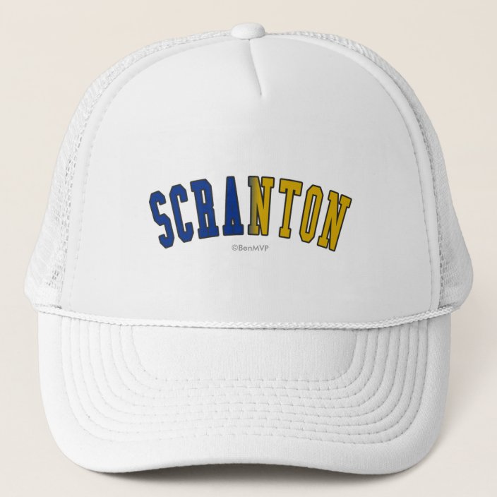 Scranton in Pennsylvania State Flag Colors Hat