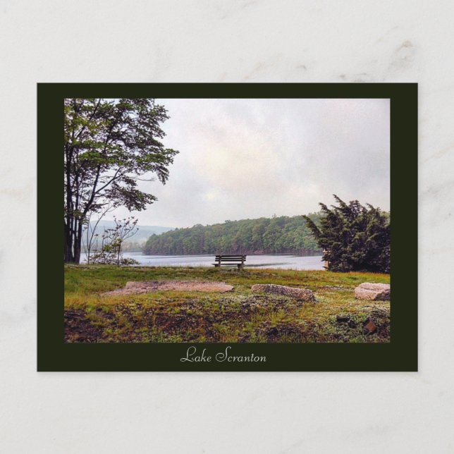 Scranton PA-Lake Scranton Post Card (Front)