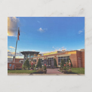 Scranton PA Postcard-Police Dept. Holiday View