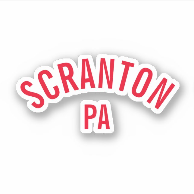 Scranton, PA Sticker (Front)