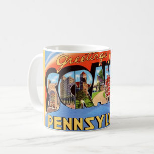 Scranton PA Vintage Greeting Mug