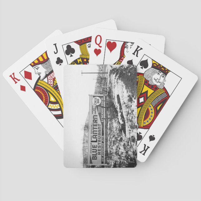 SCRANTON PENNSYLVANIA BLUE LANTERN RESTAURANT POKER CARDS (Back)