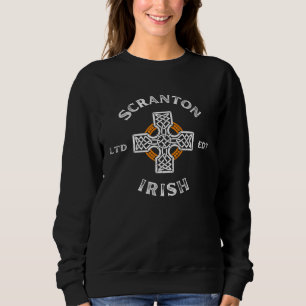 SCRANTON PENNSYLVANIA Irish American Cross Badge Sweatshirt