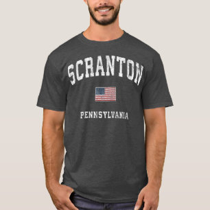Scranton Pennsylvania PA Vintage American Flag T-Shirt