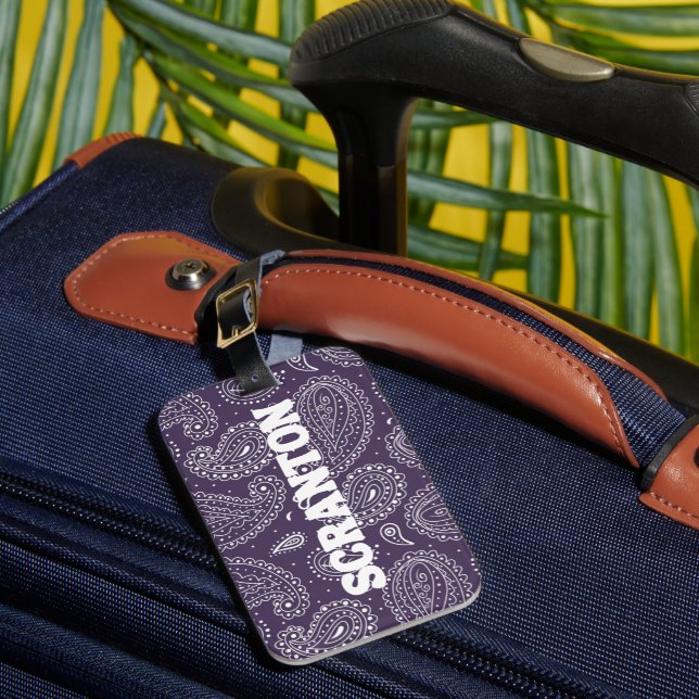 Scranton University Luggage Tag (Front Insitu 1)