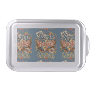 Scrap Basket Queen Quilter Cottagecore Cake Pan