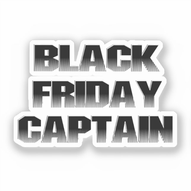 Scrap Book BLACK FRIDAY Capt. Sticker (Front)