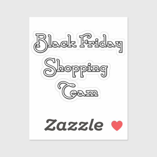 Scrap Book BLACK FRIDAY Sticker (Sheet)