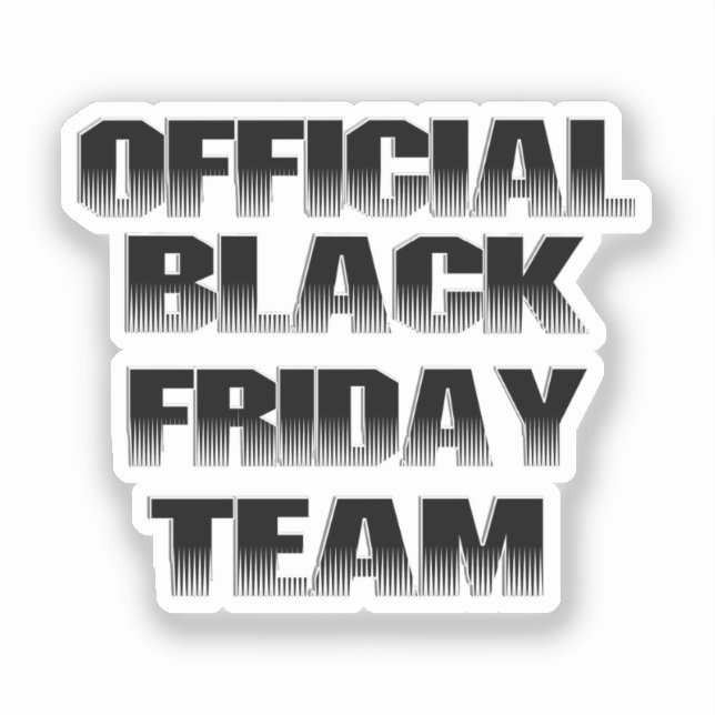 Scrap Book BLACK FRIDAY Team Sticker (Front)
