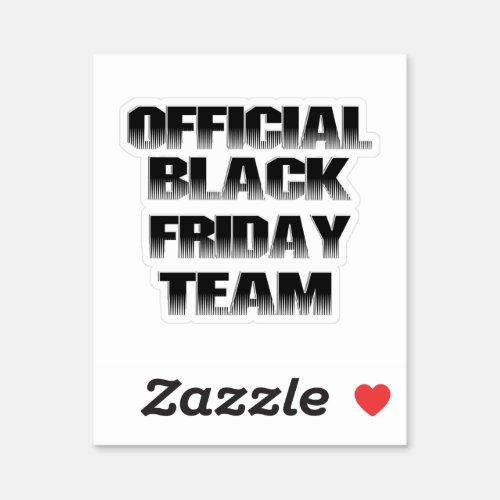 Scrap Book BLACK FRIDAY Team Sticker