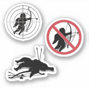 Scrap Book Cupid Anti Valentine's Day  Sticker