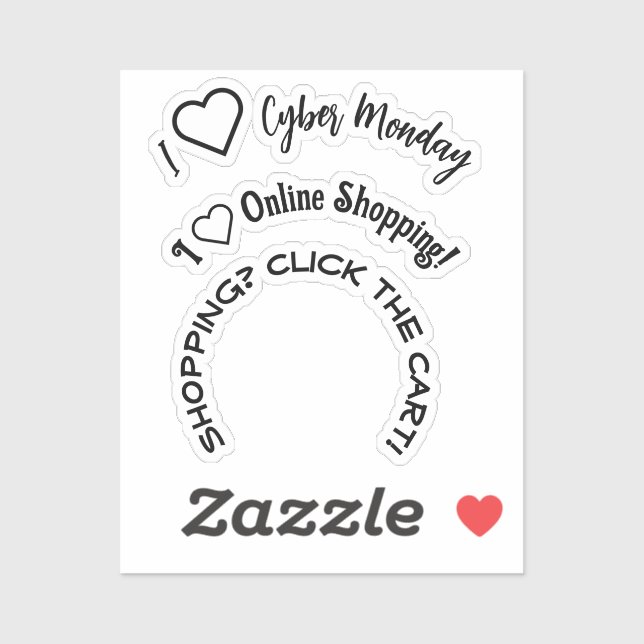 Scrap Book CYBER MONDAY Sticker (Sheet)