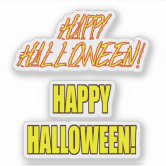 Scrap Book Happy Halloween Sticker