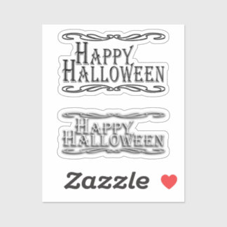Scrap Book Happy Halloween Sticker