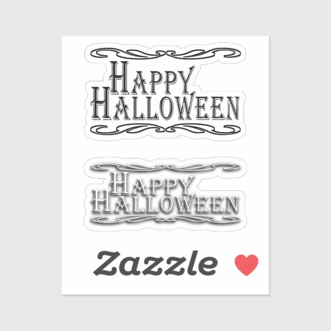 Scrap Book Happy Halloween Sticker (Sheet)