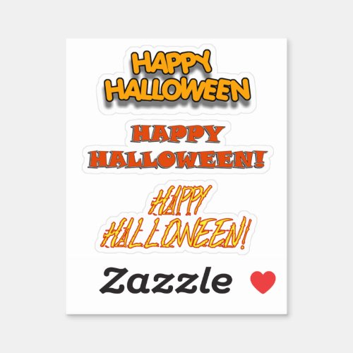 Scrap Book Happy Halloween Sticker