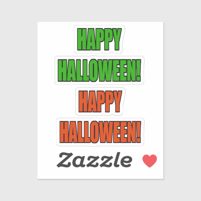 Scrap Book Happy Halloween Sticker (Sheet)