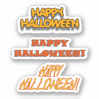 Scrap Book Happy Halloween Sticker