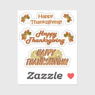 Scrap Book Happy Thanksgiving  Sticker