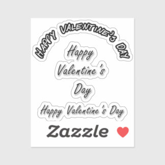 Scrap Book Happy Valentine's Day Sticker