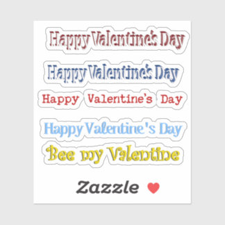 Scrap Book Happy Valentine's Day Sticker