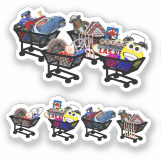 Scrap Book SHOPPING Carts Sticker