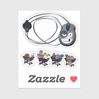 Scrap Book SHOPPING Carts Sticker