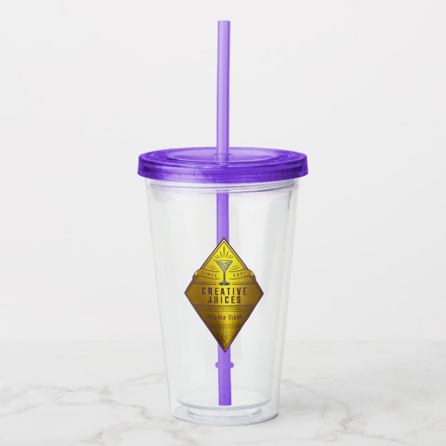Scrap Booker “Creative Juices” Acrylic Tumbler (Front)