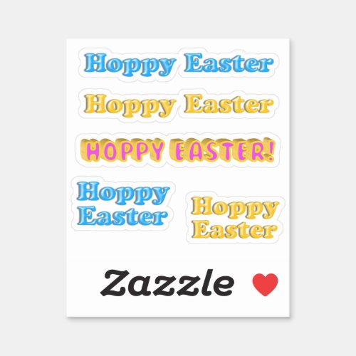 Scrap Booking Happy Easter Sticker