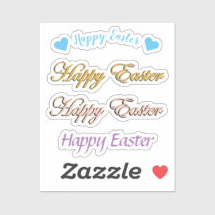 Scrap Booking Happy Easter Sticker