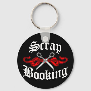 Scrap Booking Tattoo Keychain