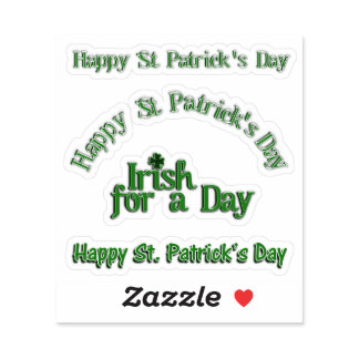 Scrap Booking Text St. Patrick's Day Sticker