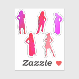 Scrap Booking Women's Silhouette Sticker