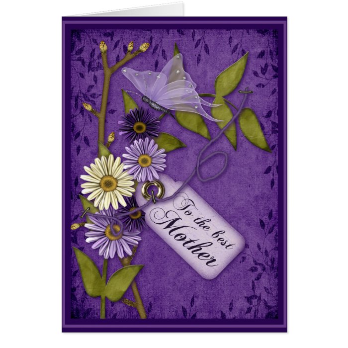Scrap Flowers Mothers Day Card