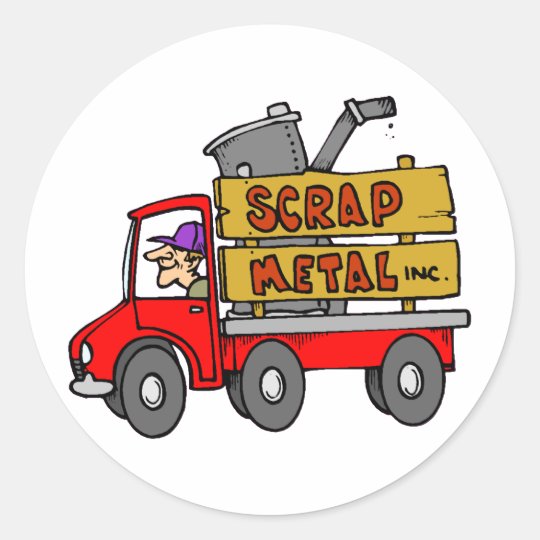 Scrap Metal Collector Classic Round Sticker