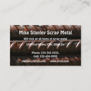 Scrap Metal Recycle collection  Custom Business Card