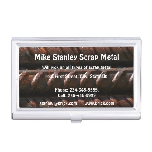 Scrap Metal Recycle collection  Custom  Business Card Case
