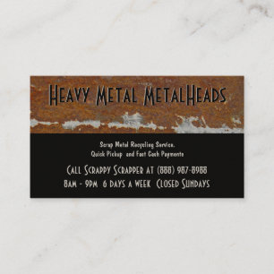 Scrap Metal Recycler Dump or Depot Center Business Card